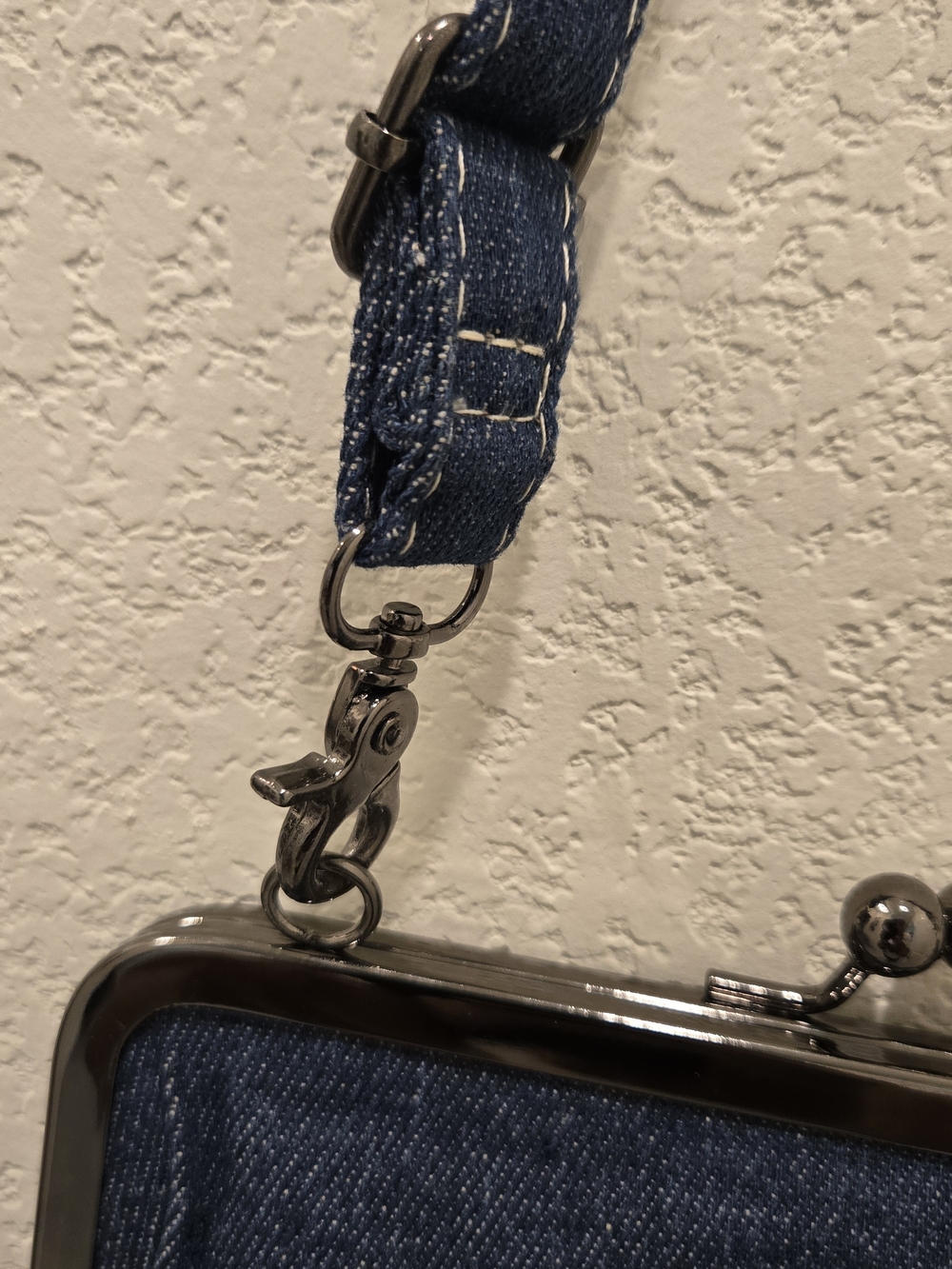 Denim Purse With 2 Straps - Picture 6 of 6